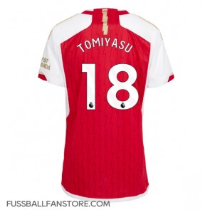 Arsenal Takehiro Tomiyasu #18 Replik Heimtrikot Damen 2023-24 Kurzarm